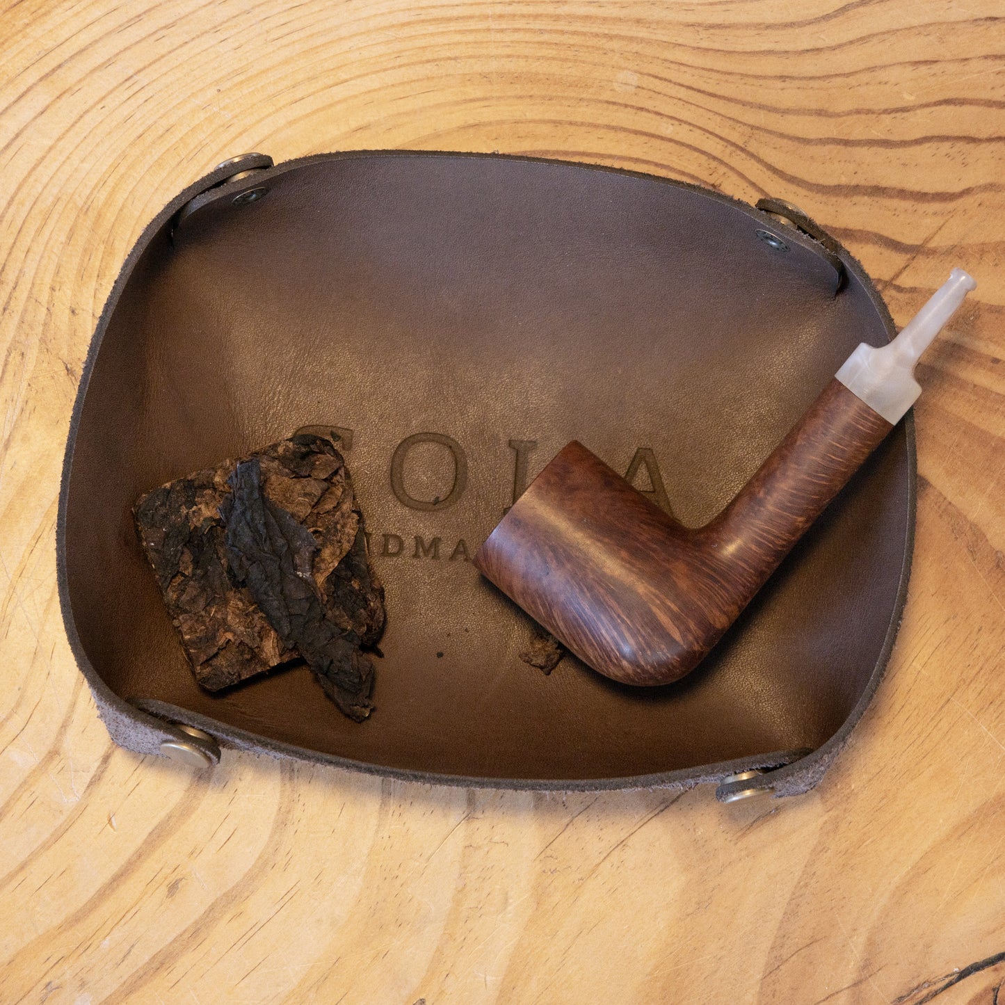 Leather Pipe Tray